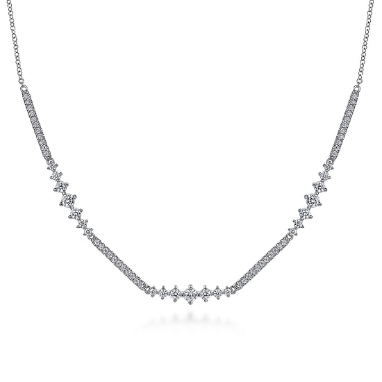 Gabriel - 14K White Gold Diamond Necklace