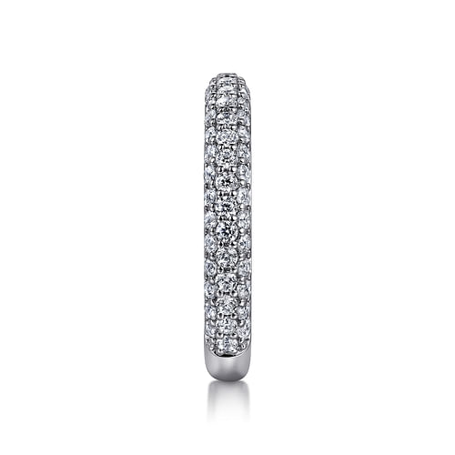 14K White Gold Diamond Pavé Anniversary Band