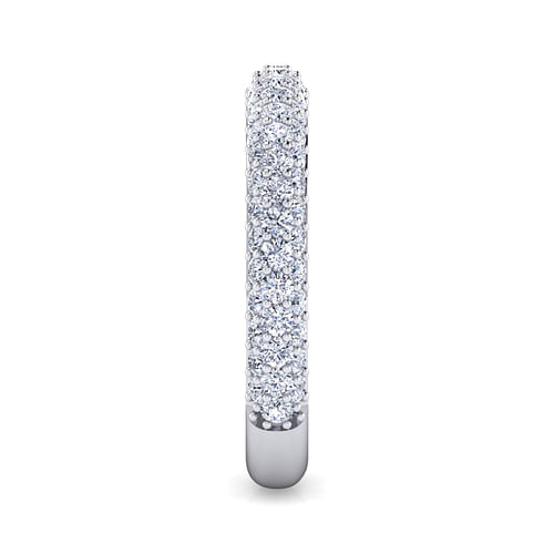 14K White Gold Diamond Pavé Anniversary Band