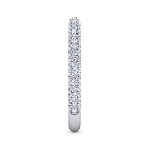 14K White Gold Diamond Pavé Anniversary Band