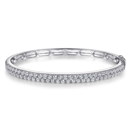 14K White Gold Diamond Pavé Bangle 14K White Gold Diamond Pavé Bangle