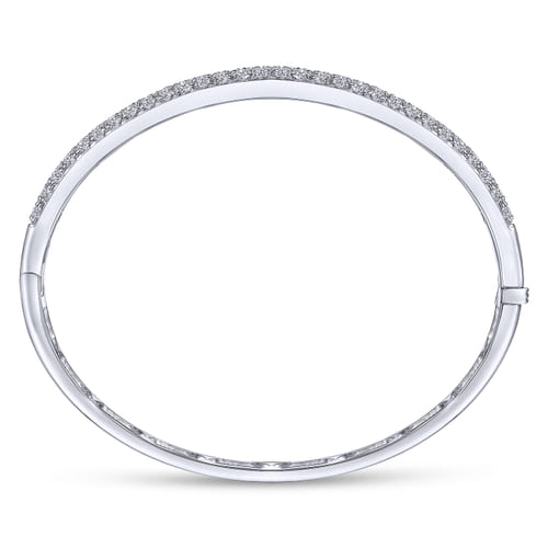 14K White Gold Diamond Pavé Bangle 14K White Gold Diamond Pavé Bangle