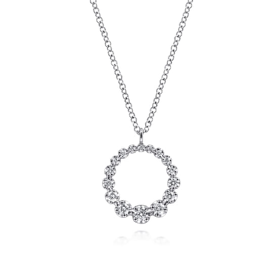 Gabriel - 14K White Gold Diamond Pendant Necklace