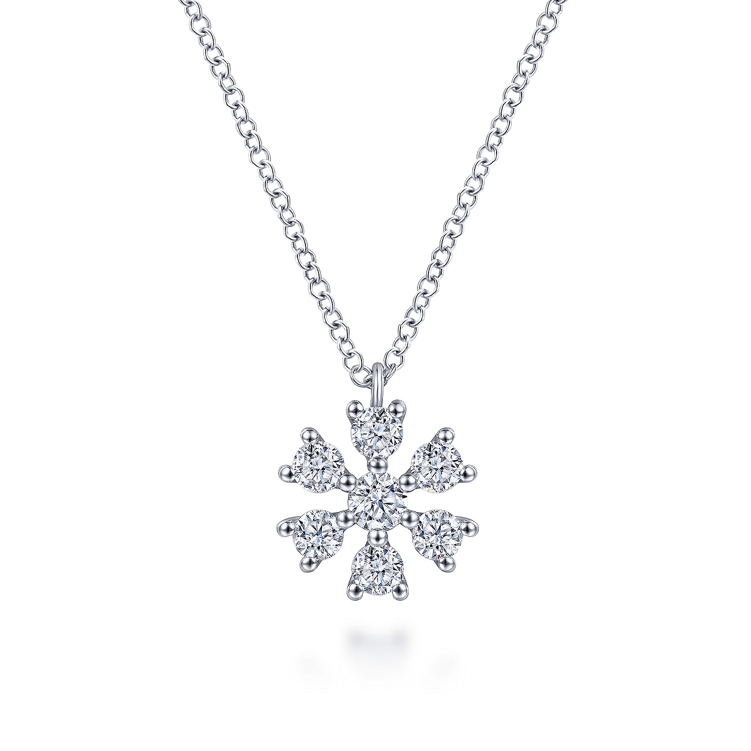 Gabriel - 14K White Gold Diamond Pendant Necklace