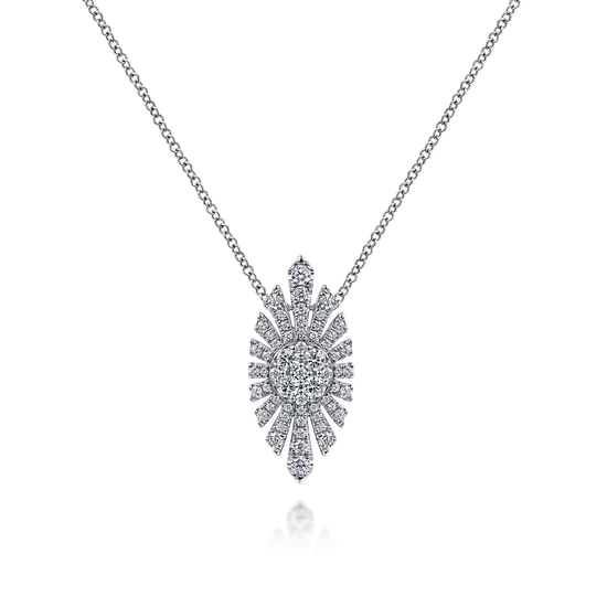 Gabriel - 14K White Gold Diamond Pendant Necklace