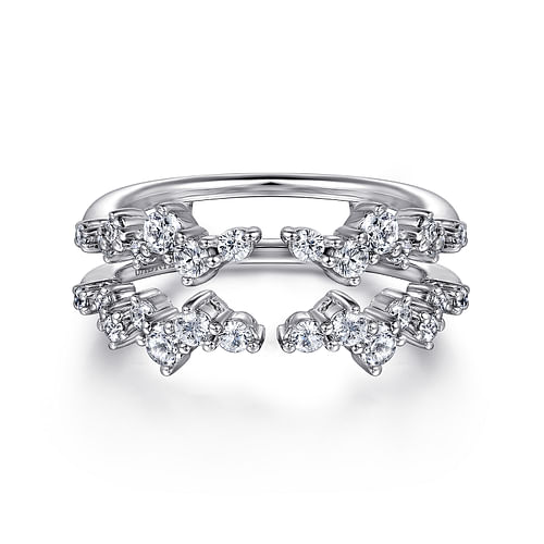 14K White Gold Diamond Ring Enhancer