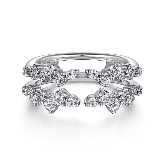 Gabriel - 14K White Gold Diamond Ring Enhancer