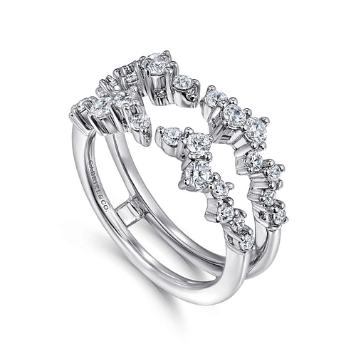 14K White Gold Diamond Ring Enhancer