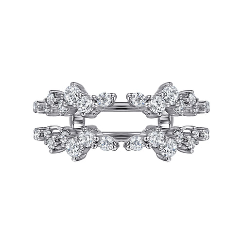 14K White Gold Diamond Ring Enhancer