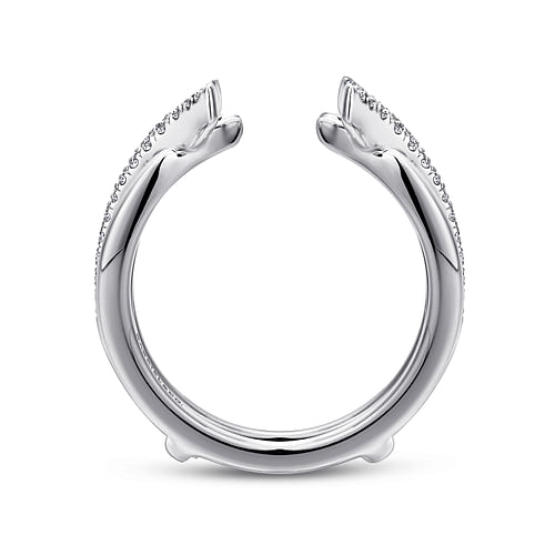 14K White Gold Diamond Ring Enhancer