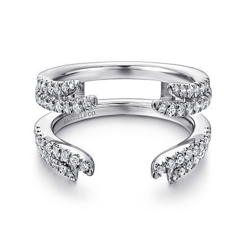 14K White Gold Diamond Ring Enhancer