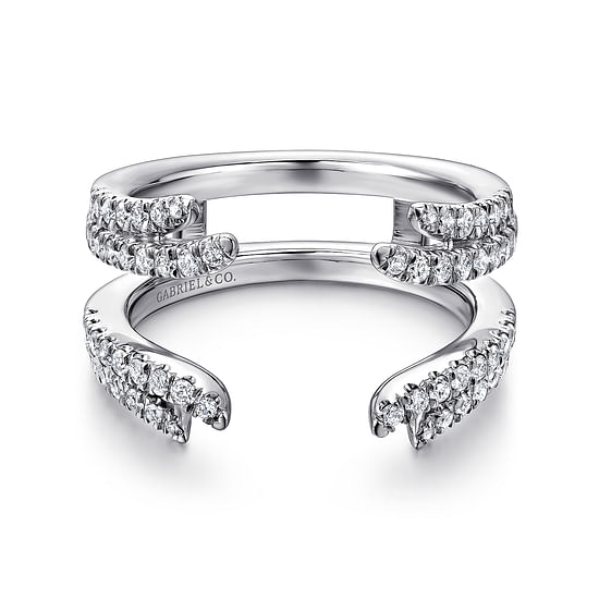 Gabriel - 14K White Gold Diamond Ring Enhancer