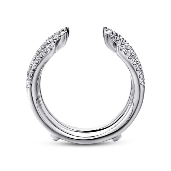 14K White Gold Diamond Ring Enhancer angle 2