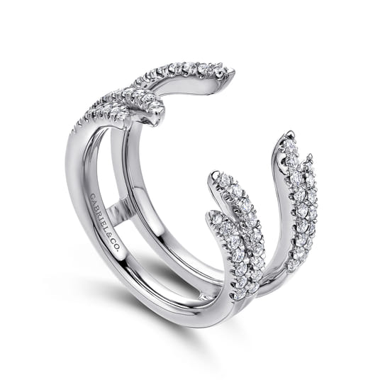 14K White Gold Diamond Ring Enhancer angle 3