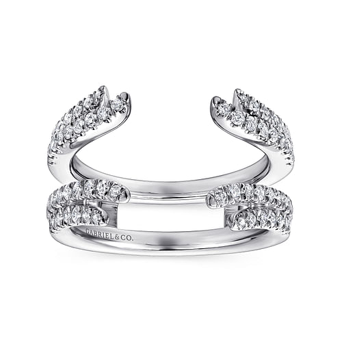 14K White Gold Diamond Ring Enhancer