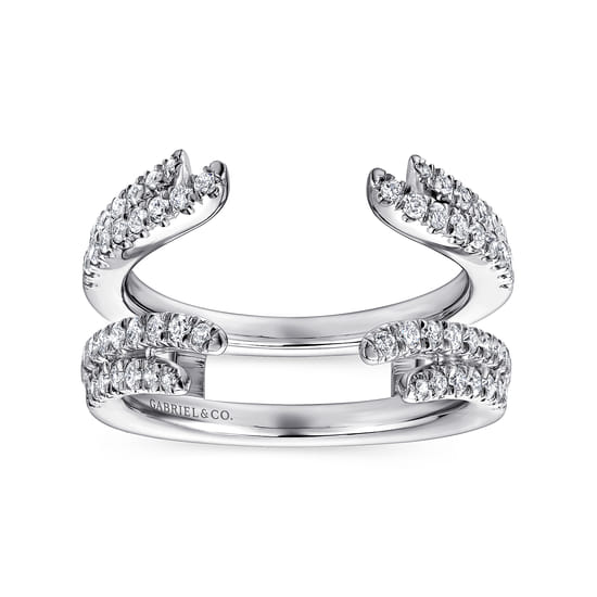14K White Gold Diamond Ring Enhancer angle 4