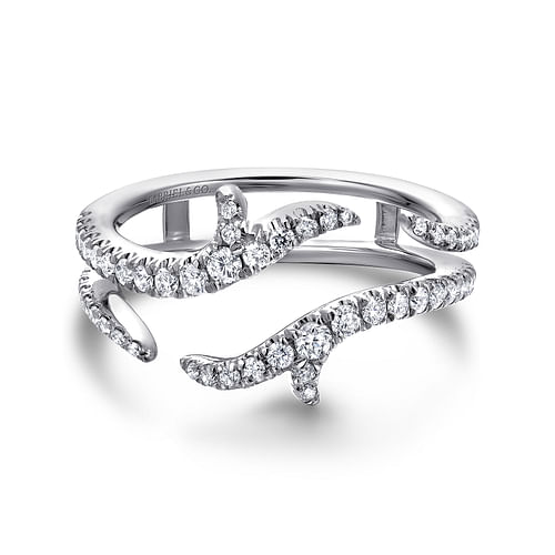 14K White Gold Diamond Ring Enhancer