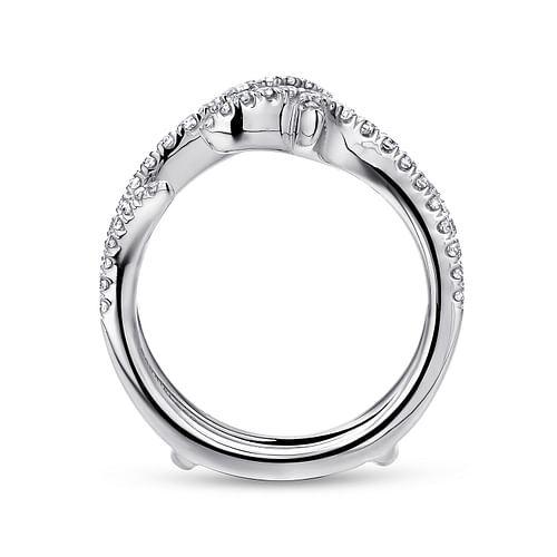 14K White Gold Diamond Ring Enhancer