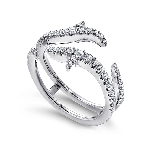 14K White Gold Diamond Ring Enhancer