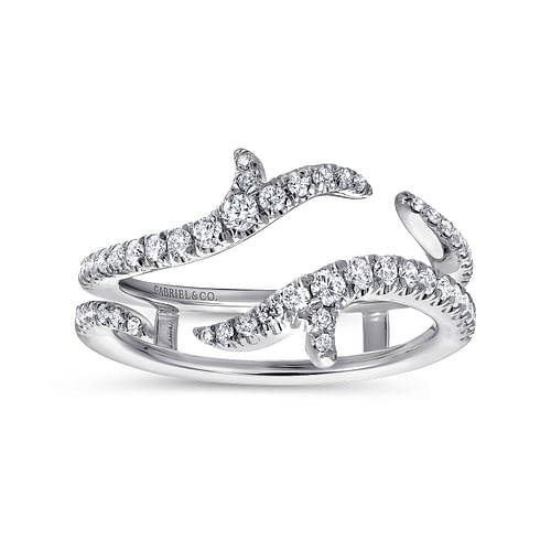 14K White Gold Diamond Ring Enhancer