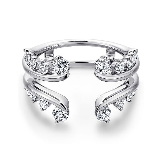 Gabriel - 14K White Gold Diamond Ring Enhancer