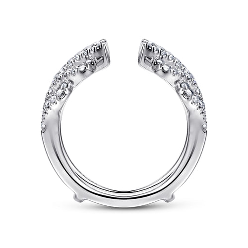 14K White Gold Diamond Ring Enhancer