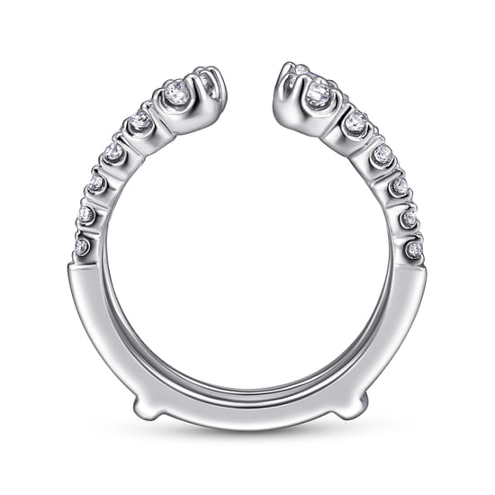 14K White Gold Diamond Ring Enhancer angle 2