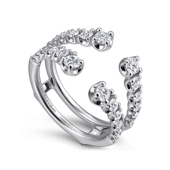 14K White Gold Diamond Ring Enhancer angle 3