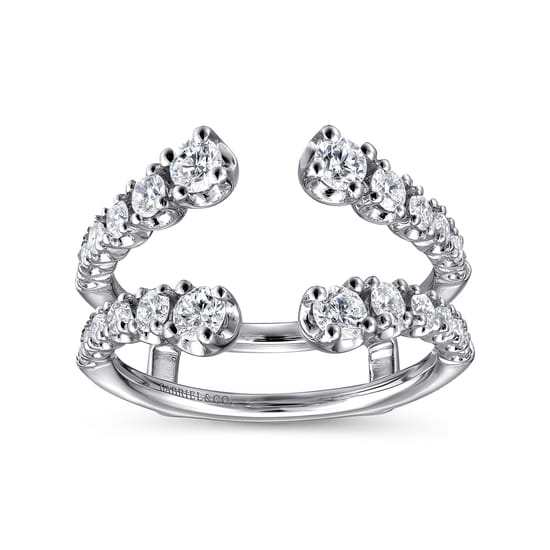 14K White Gold Diamond Ring Enhancer angle 4