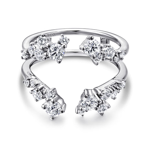 14K White Gold Diamond Ring Enhancer