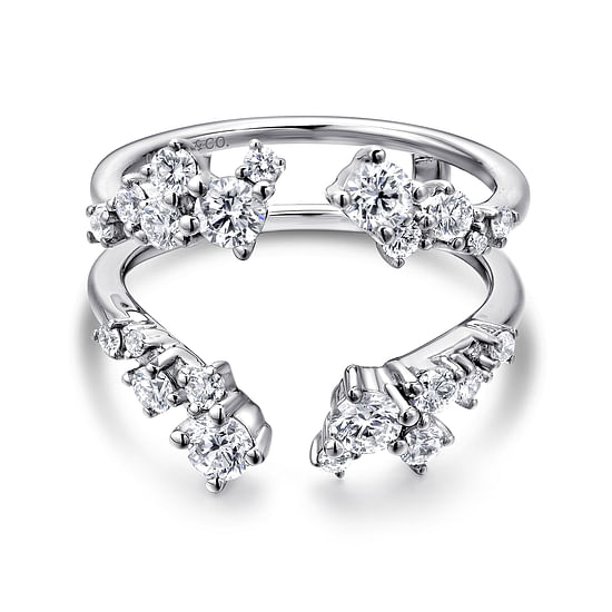 Gabriel - 14K White Gold Diamond Ring Enhancer