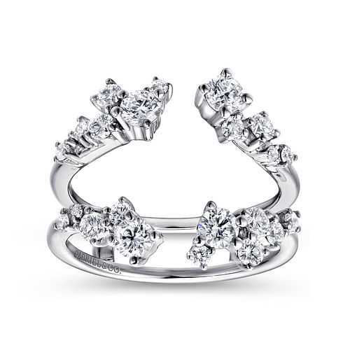 14K White Gold Diamond Ring Enhancer