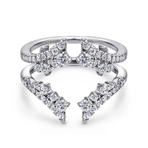 14K White Gold Diamond Ring Enhancer