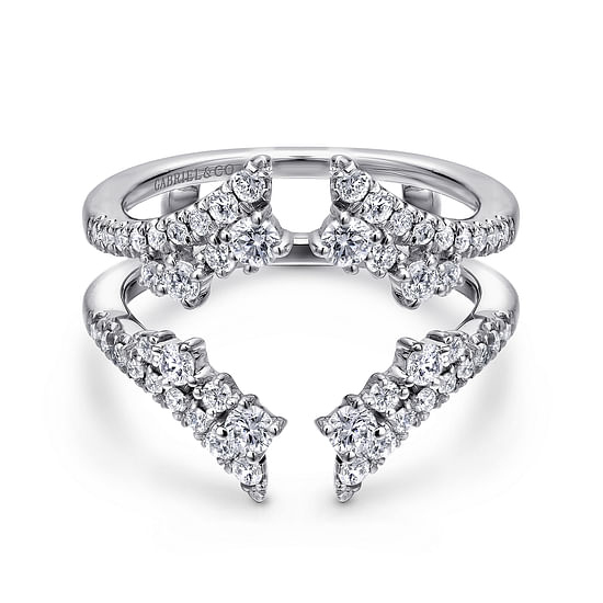 Gabriel - 14K White Gold Diamond Ring Enhancer