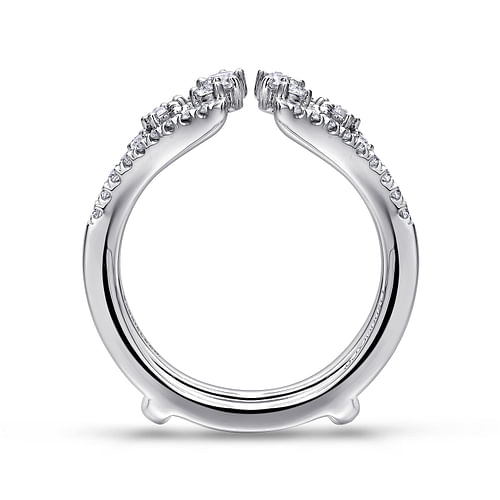 14K White Gold Diamond Ring Enhancer