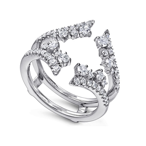 14K White Gold Diamond Ring Enhancer