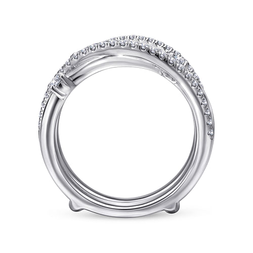 14K White Gold Diamond Ring Enhancer