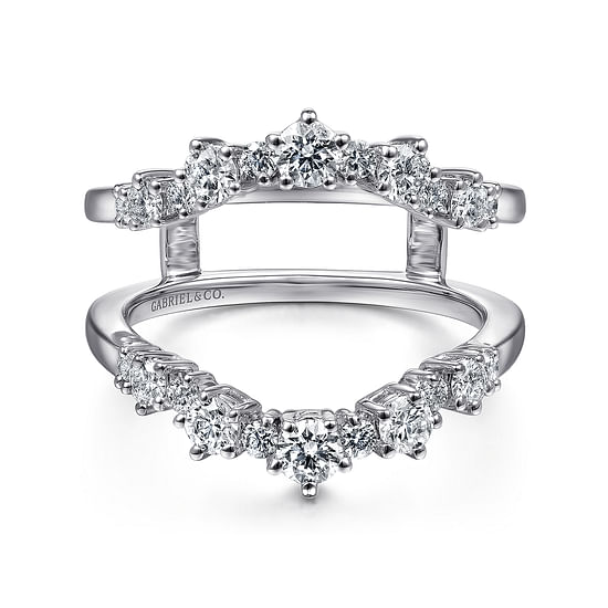 Gabriel - 14K White Gold Diamond Ring Enhancer