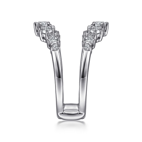 14K White Gold Diamond Ring Enhancer