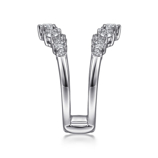14K White Gold Diamond Ring Enhancer angle 4