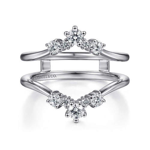 14K White Gold Diamond Ring Enhancer