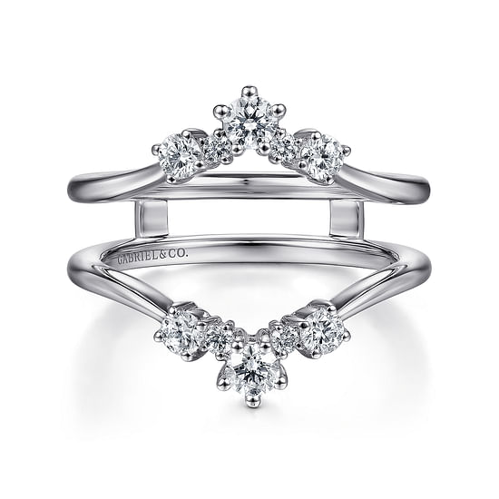 Gabriel - 14K White Gold Diamond Ring Enhancer