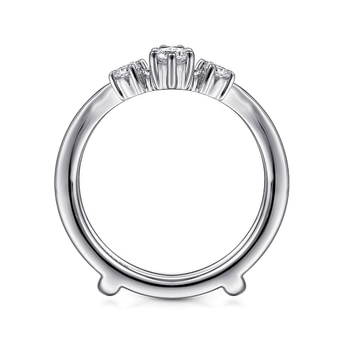 14K White Gold Diamond Ring Enhancer