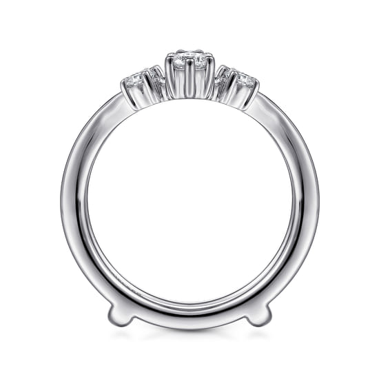 14K White Gold Diamond Ring Enhancer angle 2
