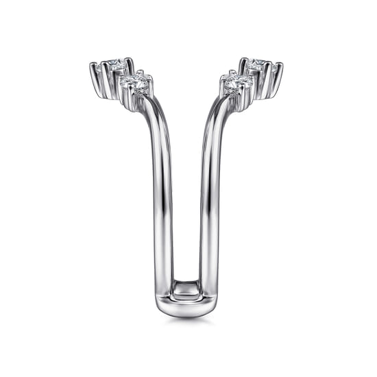 14K White Gold Diamond Ring Enhancer angle 4