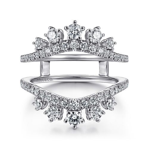 14K White Gold Diamond Ring Enhancer