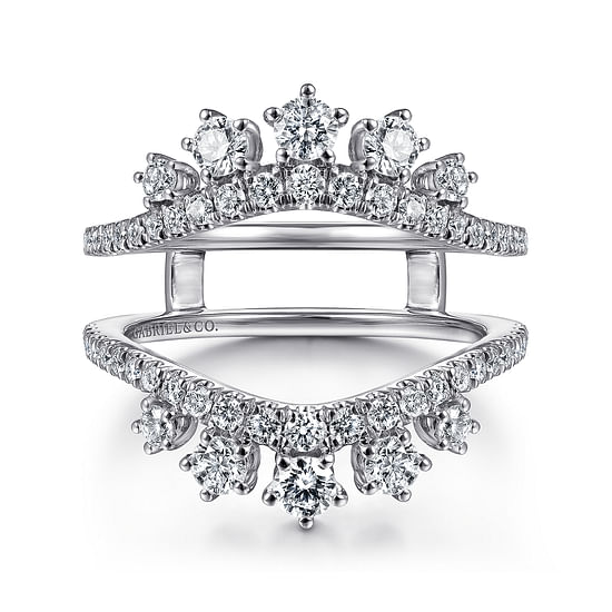 Gabriel - 14K White Gold Diamond Ring Enhancer