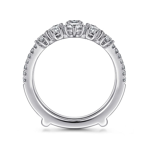 14K White Gold Diamond Ring Enhancer