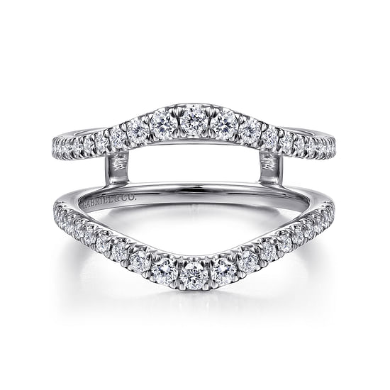 Gabriel - 14K White Gold Diamond Ring Enhancer