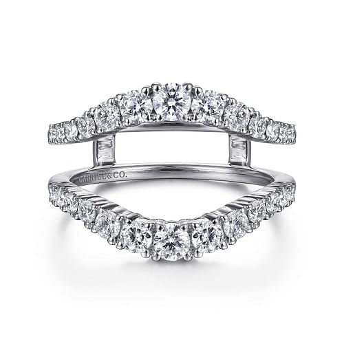 14K White Gold Diamond Ring Enhancer